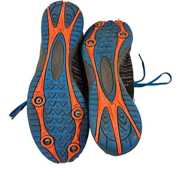 Saucony Kilkenny XC Track Running Shoes Mens Size 10.5 Black Blue Canvas Spikes - Picture 7 of 8
